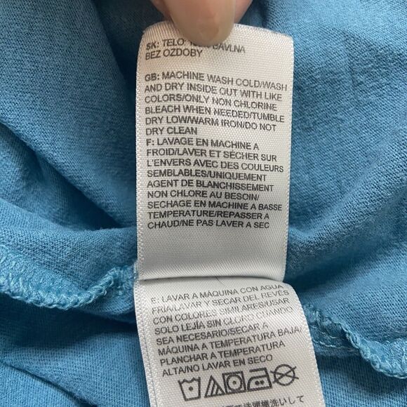 The North Face Men’s Tee Shirt Size L Blue Short Sleeve Yucca Cactus 100% Cotton - Picture 6 of 10